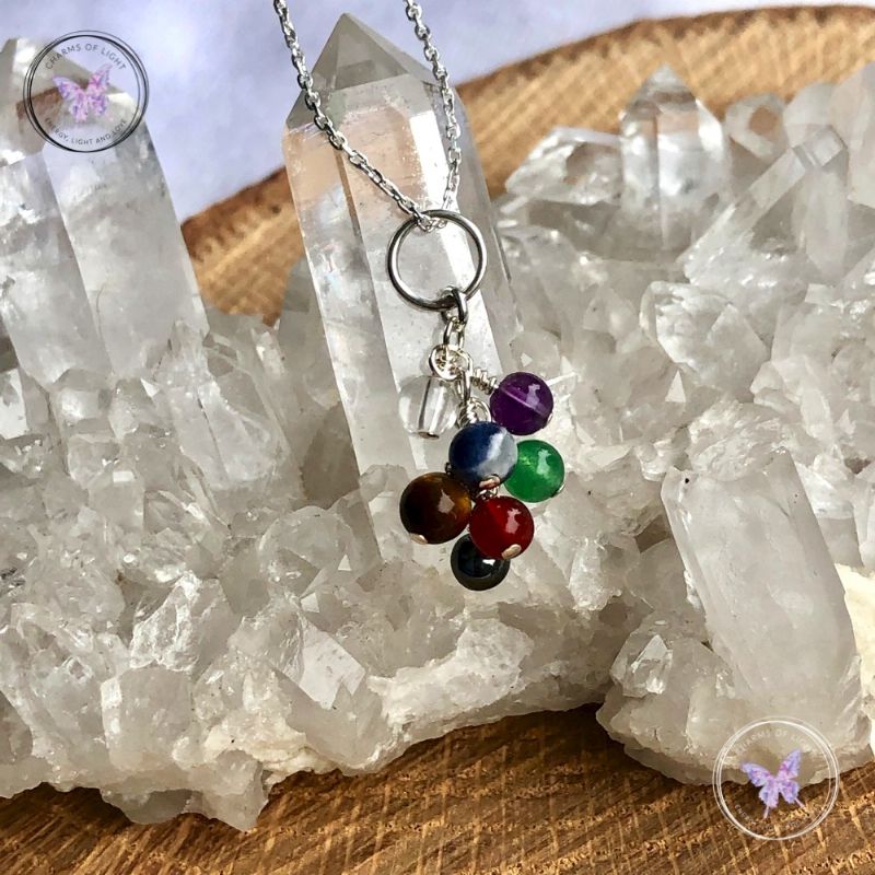 Chakra Cluster Pendant Necklace